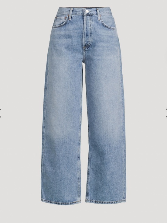 Agolde Denim - AGOLDE Light Blue Wide Leg Jeans